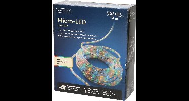 Lumineo Lichtslang - 567 led lichtjes - warm wit - 9 m - 8 lichtfuncties - kerstverlichting