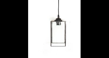 Housevitamin Hanglamp Glas-Metaal 12x 20 cm Zwart