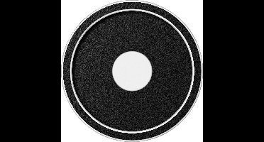 ETH Lois Plafonnière Ø30 CM LED 24W 3 Stappen Dimbaar IP44 Zwart