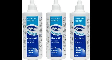 Eye Fresh 3 x 360 ml - Alles-in-één Lenzenvloeistof voor zachte contactlenzen - Voordeelverpakking