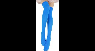 Overknee sokken - Overknee kousen - Kniekousen - Blauw - Lange kousen - 54CM - Kousen - Kniesokken