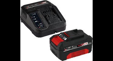 Einhell 18 V/4.0 Ah Power X-Change starter kit - 1x 4.0 Ah Accu en snellader - universeel voor alle Power X-Change machines