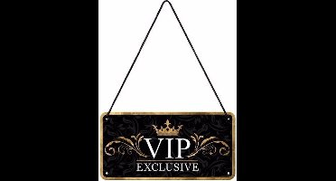 Nostalgic Art wandbord/muurplaatje - metaal - VIP exclusive - 20 x 10 cm - Mancave