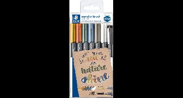Brushpen staedtler metallic etui à 7 kleuren | Etui a 7 stuk | 180 stuks