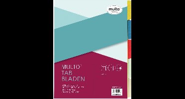 Tabbladen Multo A4 23R karton 5-delig assorti