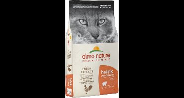 Almo Nature Holistic - Katten Droogvoer - Witvis & Rijst - 12kg