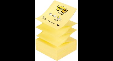 Memoblok 3M Post-it Z-Note R330 76x76mm geel - 12 stuks