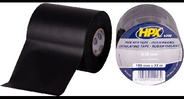 PVC isolatietape - zwart 100mm x 33m