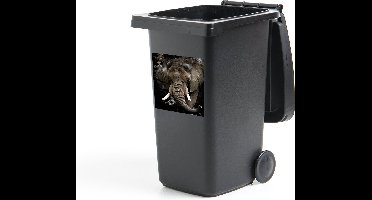 Container sticker Olifant - Rook - Tanden - 40x40 cm - Kliko sticker