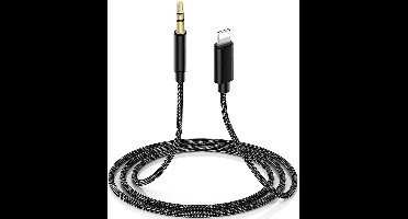 Audiokabel geschikt voor iPhone Aux Kabel - Aux 3.5mm geschikt voor Lightning naar Jack kabel voor in Auto, Speaker en Soundbar - Geschikt voor iPhone X/11/12/13 en iPad