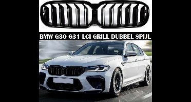 Passend Voor Bmw G30 G31 LCI Grill Dubbele Spijl Hoogglans Zwart Grille Nieren Xdrive M Sport Look