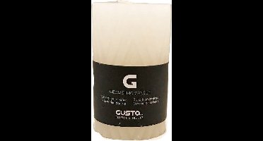 Gusta Geometrische Kaars 12 cm Wit