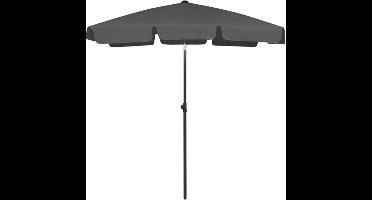 vidaXL - Strandparasol - 180x120 - cm - antracietkleurig