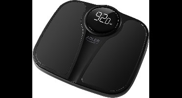 adler AD 8172 - Personenweegschaal - zwart - tot 180 kg