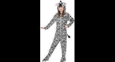 Zebra onesie kostuum voor kinderen / dierenpak 146/158