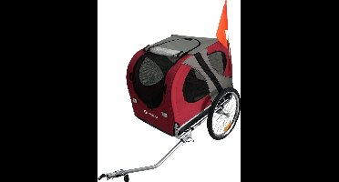 Topmast Hondenfietskar Original - Opvouwbaar - Rood - Large - Voor Honden tot 40 KG