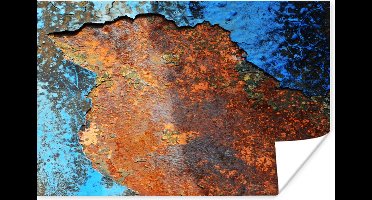 Poster Industrieel - Metalen - Roest - Vintage - 30x20 cm