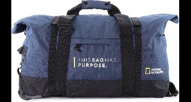 National Geographic Opvouwbare Reistas met wielen / Weekendtas - Vegan - 48 Liter (S) - Pathway - N10442 - Marine Blauw - Marine Blauw