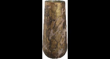 PTMD Sjoerd Ronde Vaas - H27 x Ø12 cm - Glas - Bruin