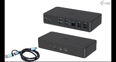 i-Tec - Universal Docking Station met 2 x HDMI - 2 x DP en vele andere poorten