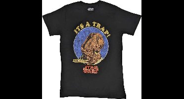 Disney Star Wars - Ackbar It's A Trap Heren T-shirt - S - Zwart