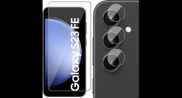 Screenprotector & Camera geschikt voor Samsung Galaxy S23 FE - Glas