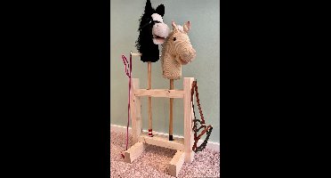 Pete's Home Deco-Hobby horse-stokpaarden-stokpaardje speelgoed-Hobby Horse stal 2 - paarden stal- stal- paarden-hobby paard- horse- stokpaarden- stokpaarden stal