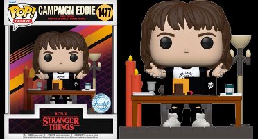 Funko Pop! Deluxe: Television: Stranger Things - Campaign Eddie Exclusive