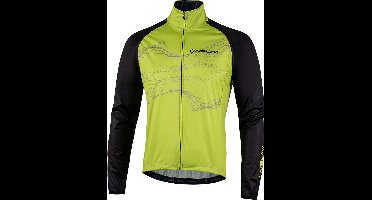 Nalini - Heren - Fietsjack winter - Winddicht Warm Wielrenjack - Zwart - Geel - BASECOWINDJKT - M