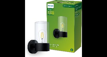 Philips Flareon wandlamp - zwart - E27