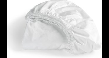 Cinderella - Sundays - Hoeslaken - 2 Persoons - 100% Katoen-Satijn - 180x210 cm - tot 35 cm matrashoogte - Wit