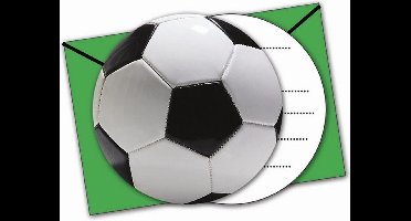 Uitnodigingen Voetbal Party | 6 stuks