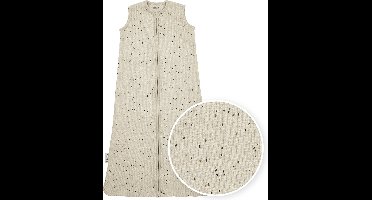 Meyco Baby Rib Mini Spot baby zomerslaapzak - sand melange - 70cm - 0.3 TOG