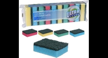 Ultra Clean huishouden schuursponsjes-10 Stuks-schoonmaak-sponzen-Schuurspons