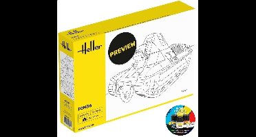 Heller Modelbouwpakket Militaire voertuigen - 35322 FCM36 Tank - Starter Kit Plastic - 1:35 - Modelbouw