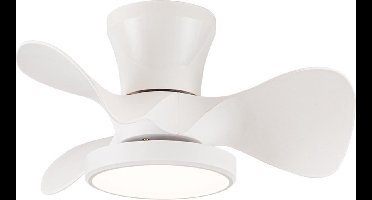 CristalRecord - Plafondventilator Moll Mini Ø 56 cm wit