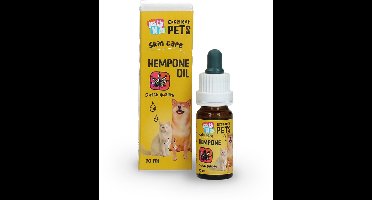 Excellent Pets Hennep olie Hond & Kat 10 ml - Omega 3 - CBD-houdend - Gevoelige huid & vacht - Huidverzorgingsmiddel - Hennepzaad Druppels - Hemp One