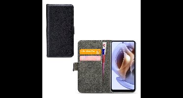 Mobilize Telefoonhoesje geschikt voor Motorola Moto G31 Hoesje | Mobilize Classic Gelly Wallet Bookcase Portemonnee | Pasjeshouder voor 2 Pasjes | Telefoonhoesje voor Pinpas / OV Kaart / Rijbewijs - Zwart