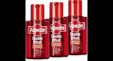 Alpecin Double Effect 3x 200ml | Anti roos en natuurlijke haargroei shampoo | Voorkomt en Vermindert Haaruitval