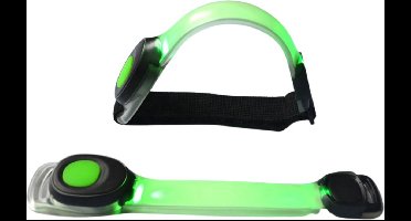 New Age Devi - "Groene LED Veiligheidsarmband | Safety Band | Sportarmband | Hardloopband"