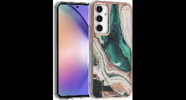 UNIQ - Galaxy A54 5G - TPU Backcover – Marmer Groen