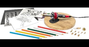 Weller WLPROWB28CHB Houtbrander Set - Hobby Pyrografie - 25W - 230V - 430°C - 28-delige Complete Set