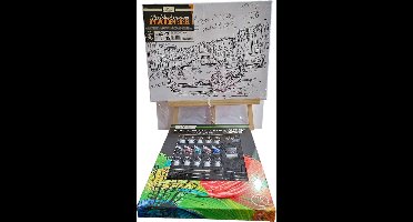 Nassau Fine Art - Leren Schilderen - Schilder Set - Volwassenen - Kinderen - Hobby - Inclusief Verf - Inclusief Kwasten - Canvas Bedrukt - Schildersezel - Moederdag - Vaderdag - Hobby - Professional - Verjaardag