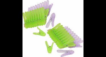 PlasticForte Wasknijpers - 80x stuks - XXL size - 8,5 cm - kunststof - metalen veer