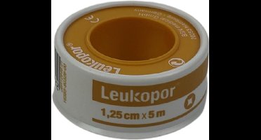 Voordeelverpakking 3 X Leukopor 5mx1,25cm met klemring, 1st (2471)