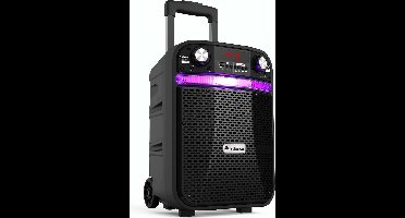 iDance GROOVE408X Party Speaker – Bluetooth Speaker met Discolicht – Karaoke Set - Met Draadloze Microfoon