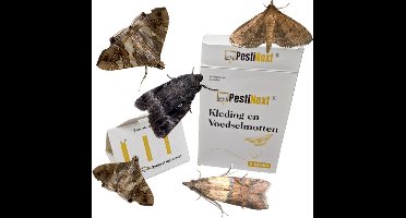 ​5x PestiNext® Multi mottenval - Inclusief feromoonlokstof - Voor het detecteten van diverse soorten Motten - Veilig voor kledingkast en keuken
