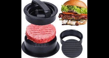 *** Hamburgerpers Burgermaker - Gevulde Hamburgers - Hamburger Vormer - 2 Maten - BurgerPress - Burger Press - Hamburger pers - van Heble® ***