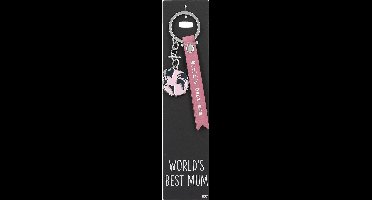 Depesche - Sleutelhanger "Do not forget me!" - motief 037 met de tekst "World's Best Mum"