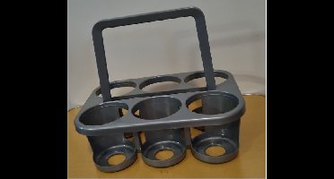 Centi Home Flessendrager 28 x 32,5 x 23,5 cm - Grijs